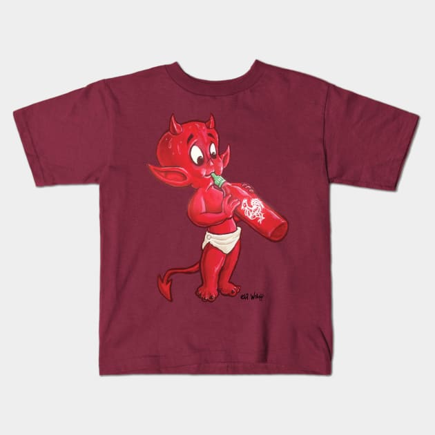 Hot Stuff Kids T-Shirt by eliwolff